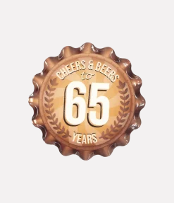 65 Jaar Onderzetters 11cm