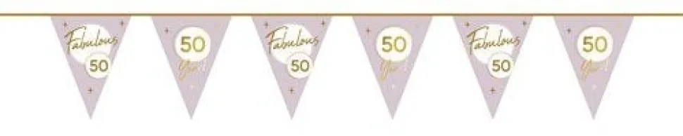 50 Jaar Slinger Goud Roze 10m