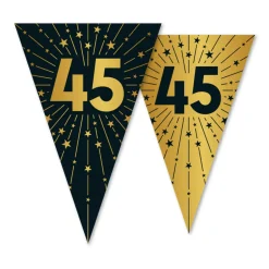 45 Jaar Slinger Goud Zwart 10m