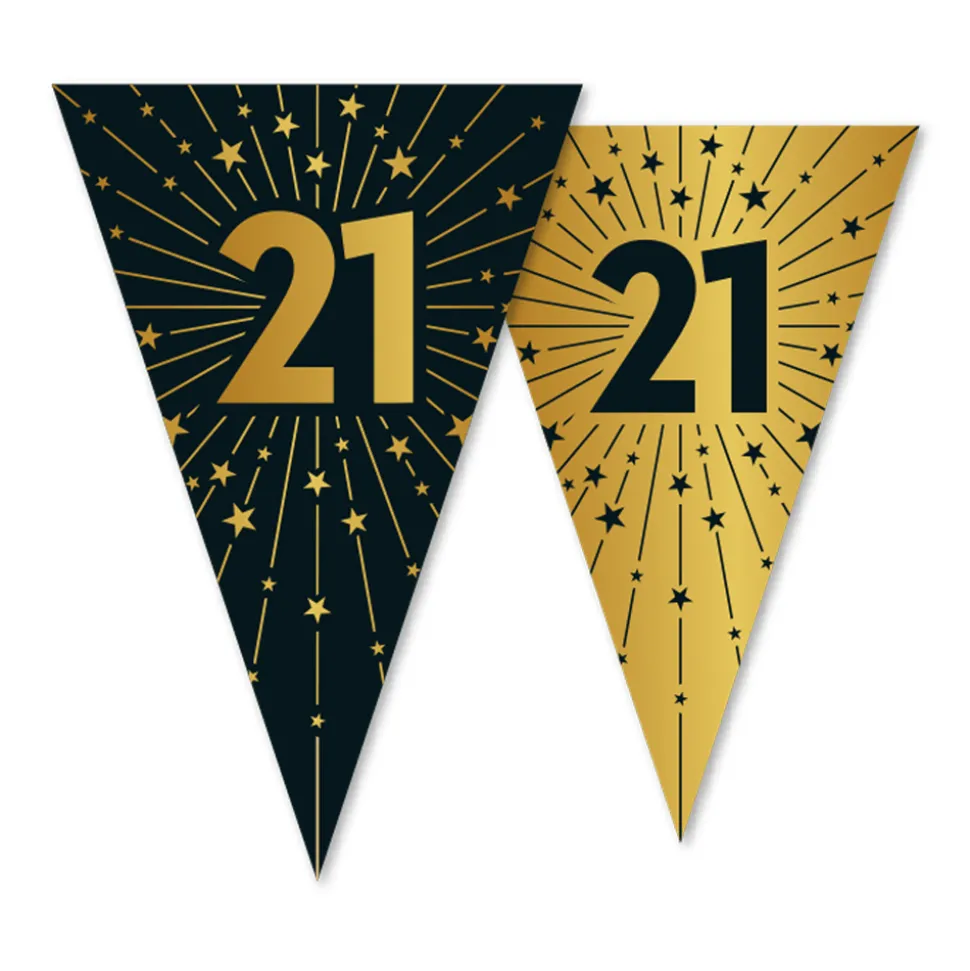 21 Jaar Slinger Goud Zwart 10m