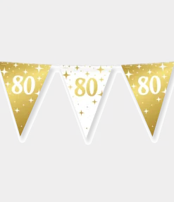 80 Jaar Slinger Wit Goud 1m