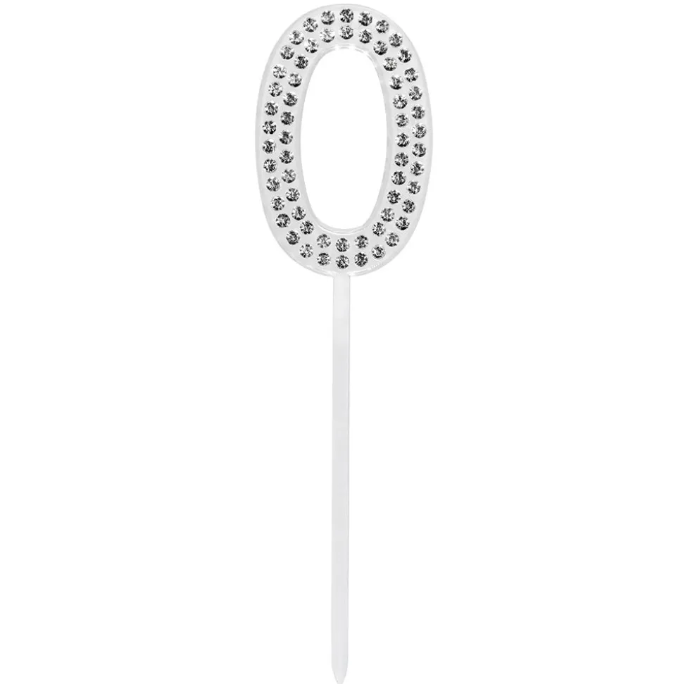 0 Jaar Taarttopper Diamant 10,5cm