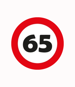 65 Jaar Tafelconfetti 2,5cm