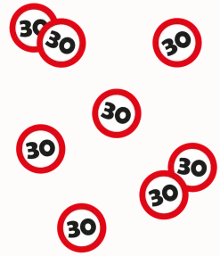30 Jaar Tafelconfetti 2,5cm