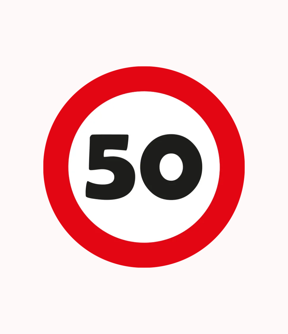 50 Jaar Tafelconfetti 2,5cm