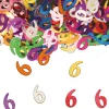 6 Jaar Tafelconfetti Gekleurd 14gr