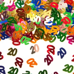 20 Jaar Tafelconfetti Gekleurd 14gr