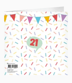 21 Jaar Wenskaart 23cm