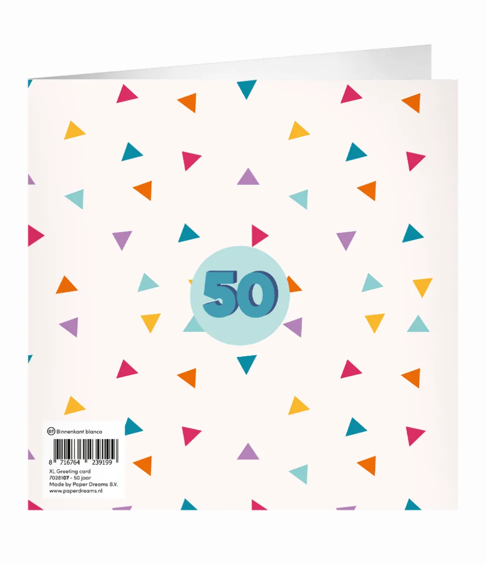 50 Jaar Wenskaart 23cm