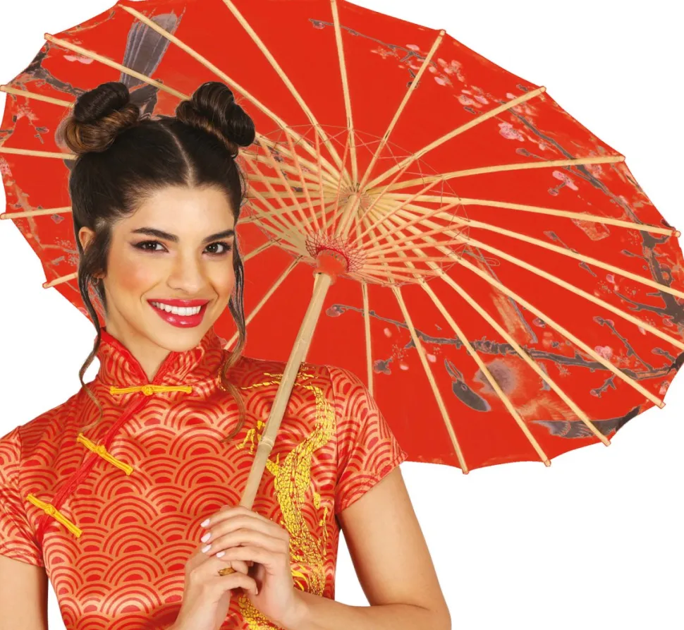 Japanse Paraplu Rood 82cm