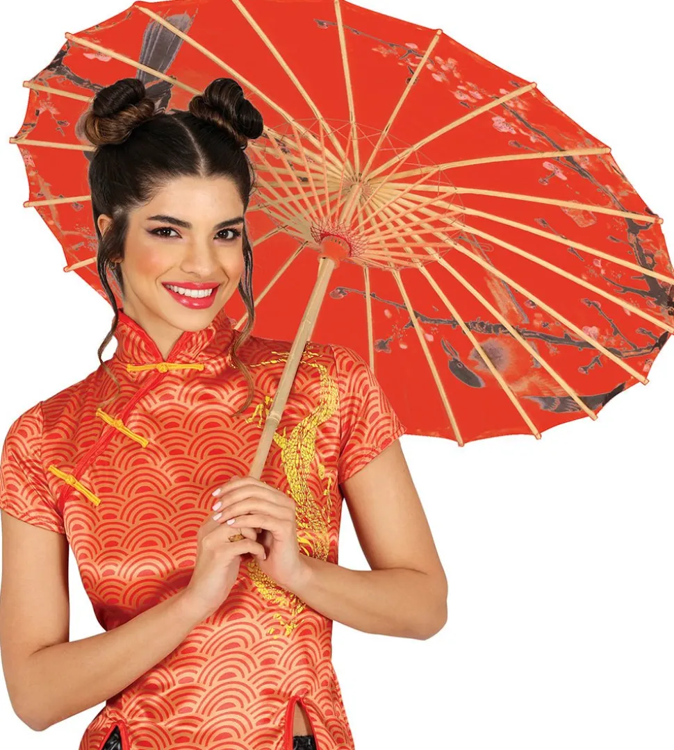 Japanse Paraplu Rood 82cm