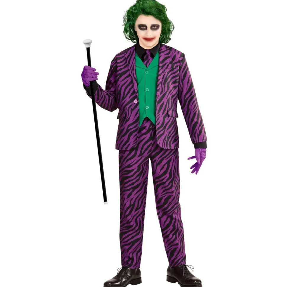 Joker Kostuum Paars Heren