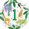 Jungle Borden 1 Jaar 23cm 8st