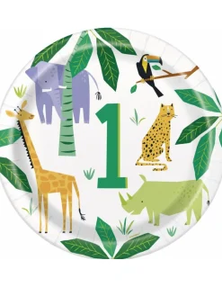 Jungle Borden 1 Jaar 23cm 8st