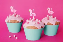 Kaarsen Flamingo 3cm 5st