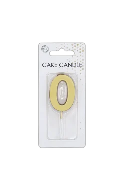 0 Kaars Goud Metallic 4,5cm