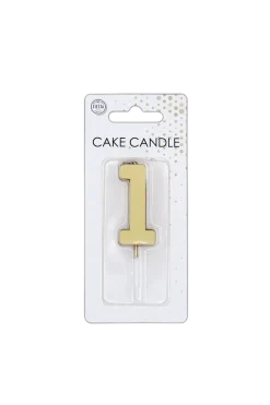 1 Kaars Goud Metallic 4,5cm