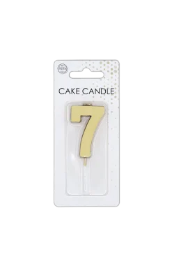 7 Kaars Goud Metallic 4,5cm