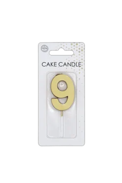 9 Kaars Goud Metallic 4,5cm