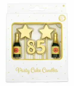 Kaarsjes 85 Jaar Champagne 17,5cm