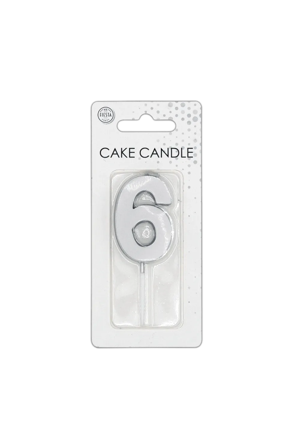 6 Kaars Zilver Metallic 4,5cm