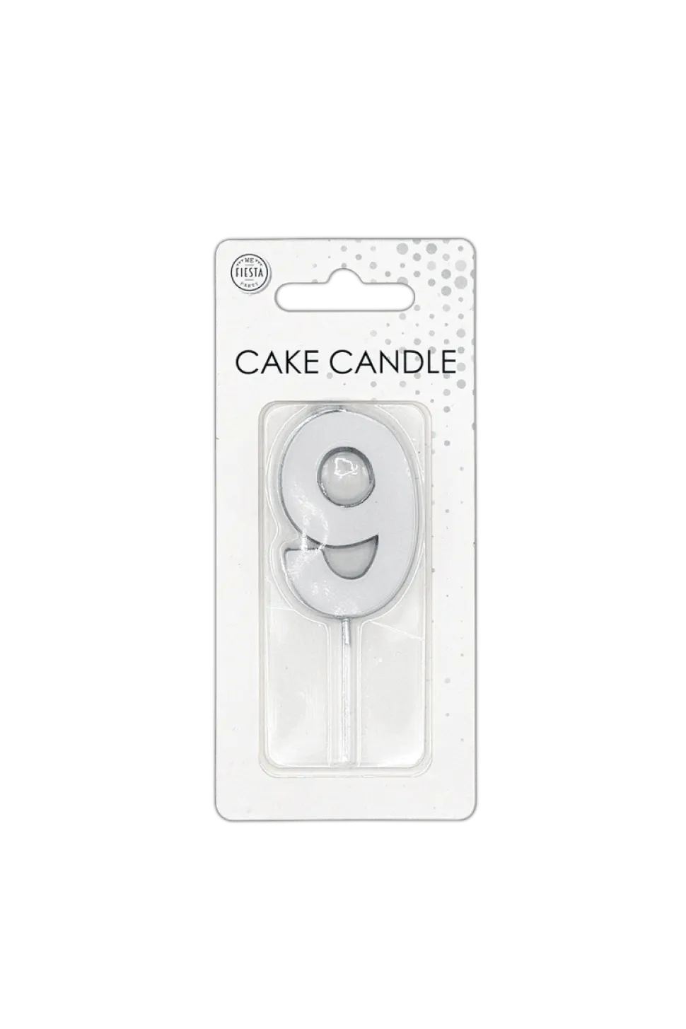9 Kaars Zilver Metallic 4,5cm