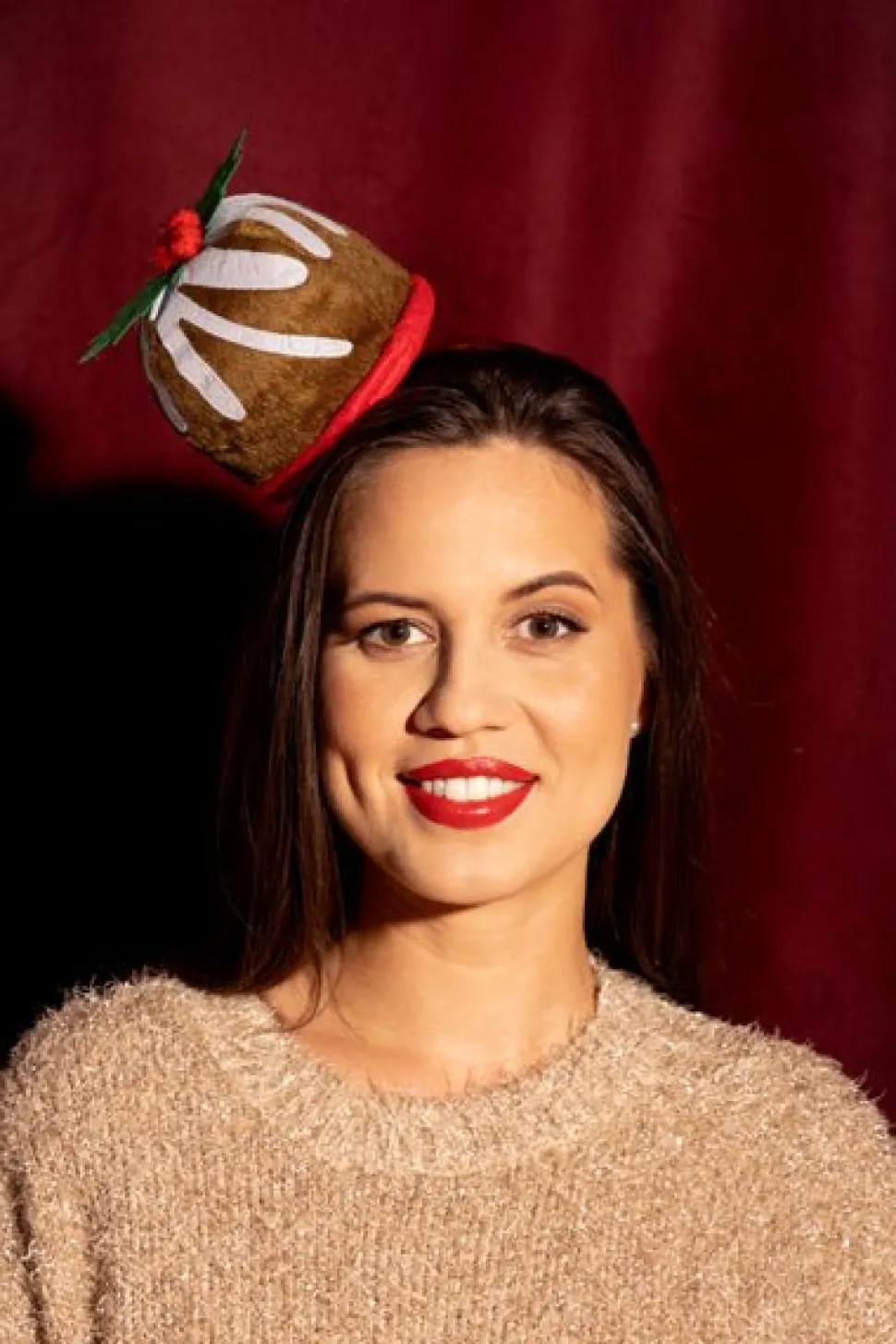 Kerst Haarband Cupcake 19cm