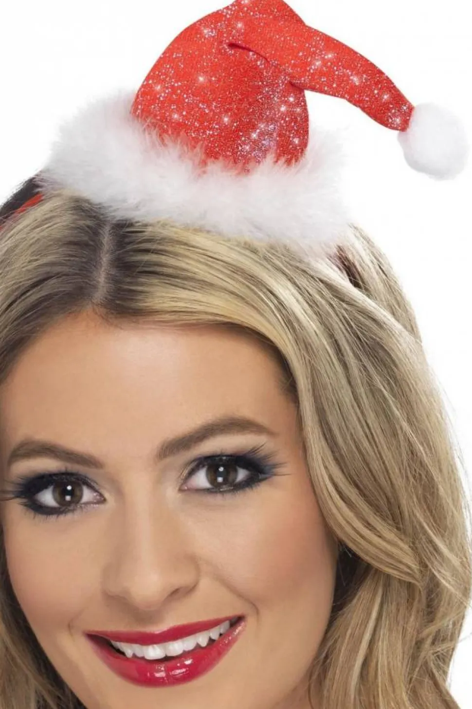 Kerst Haarband Kerstmuts Glitter