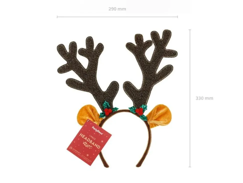 Kerst Haarband Rendier Gewei