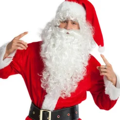 Kerstman Baard En Pruik Wit