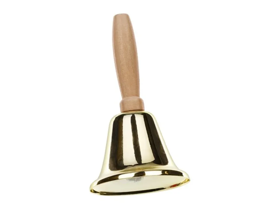 Kerstman Kerstbel Goud 11cm