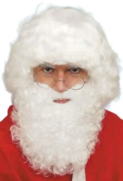 Kerstman Pruik Wit