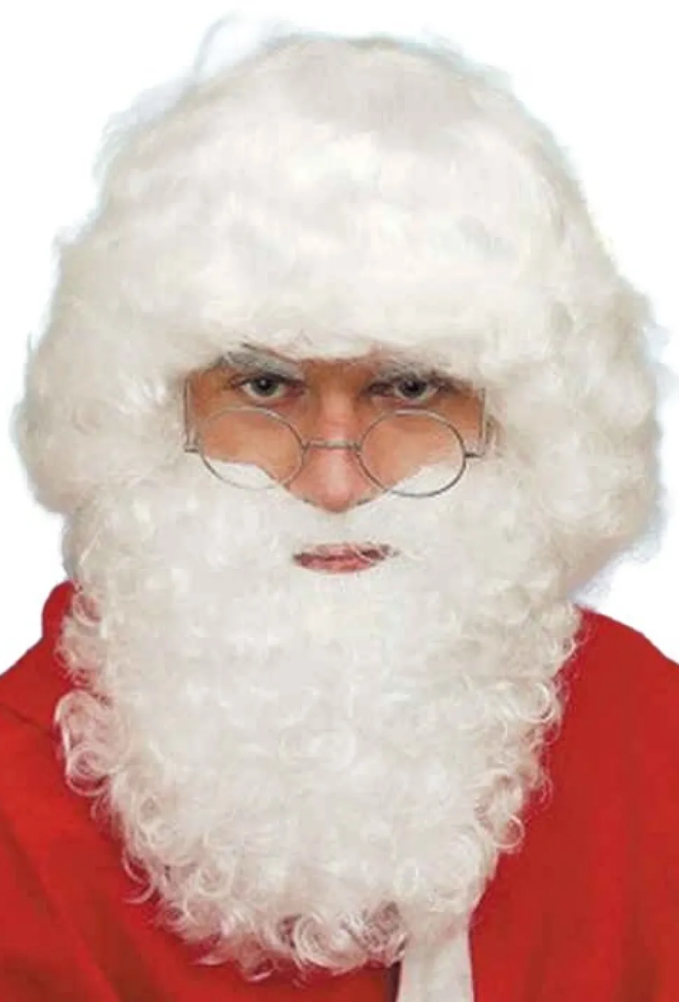 Kerstman Pruik Wit