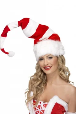 Kerstmuts Lang Gestreept