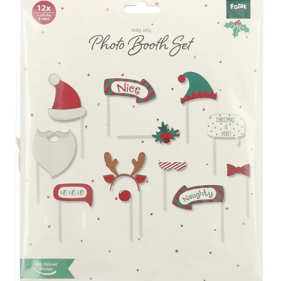 Kerst Photobooth Props 12st