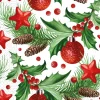Kerst Servetten Hulst 33cm 20st