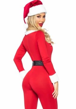 Kerstvrouw Jumpsuit Dames Leg Avenue