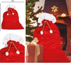 Kerstzak Rood 95cm