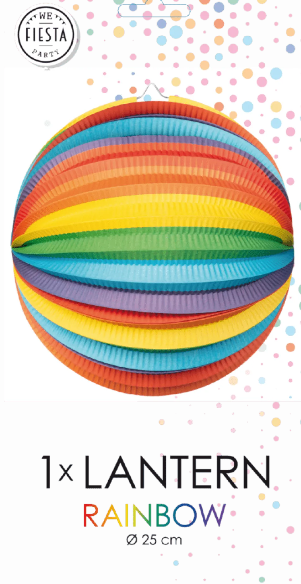 Lampion Regenboog 25cm