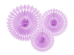 Lavendel Papieren Waaiers 20cm 3st