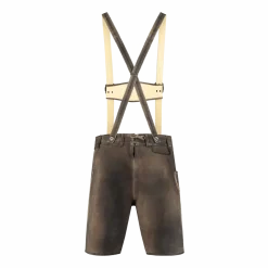 Lederhose Bruin Heren Kort Met Beenknopen