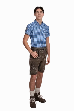 Lederhose Bruin Heren Kort Vintage