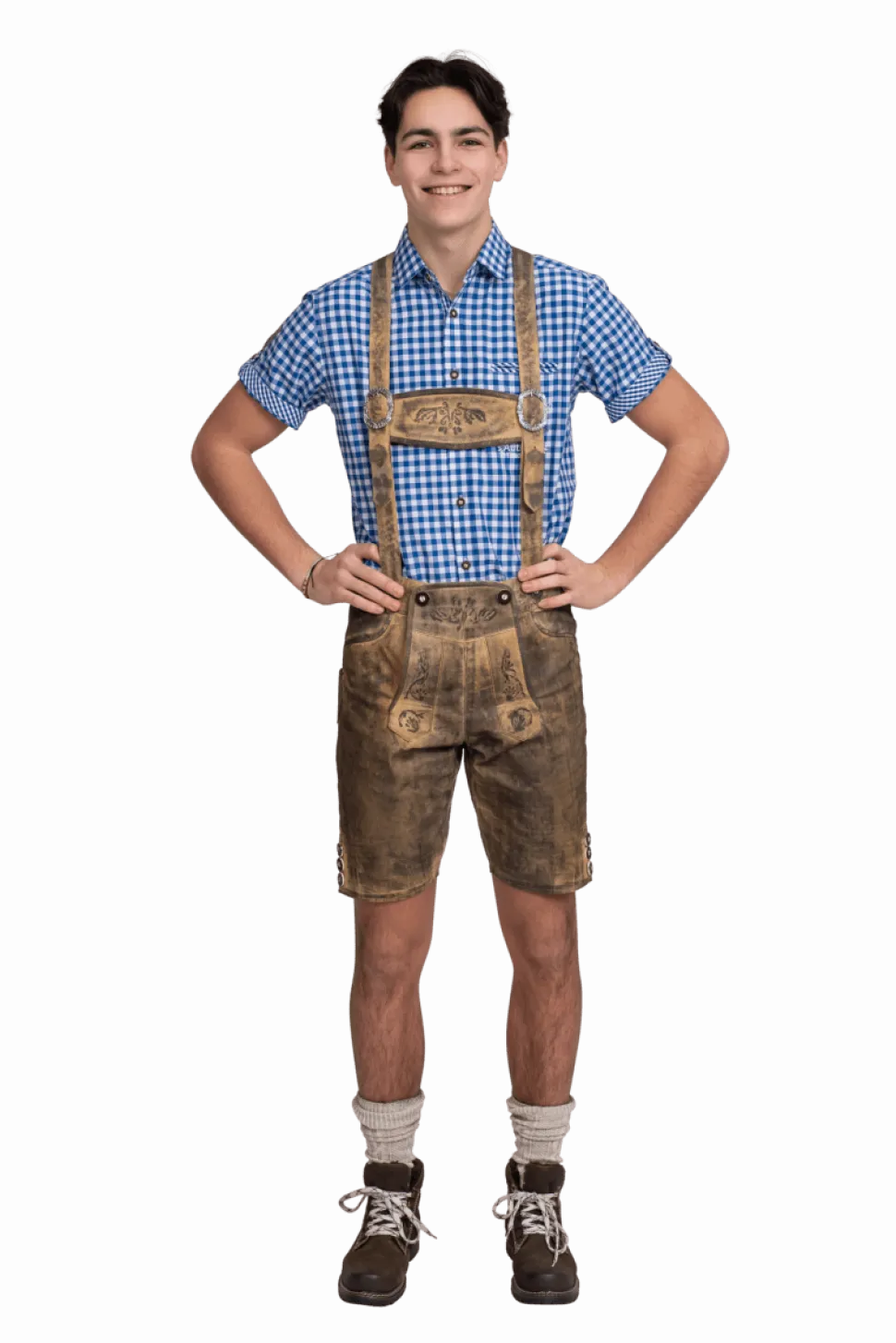 Lederhose Bruin Heren Leer