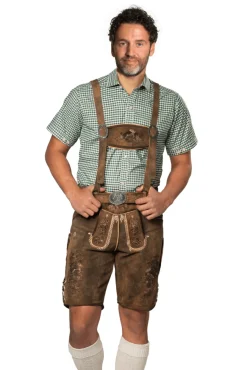 Lederhose Bruin Kort Kitzbuhel
