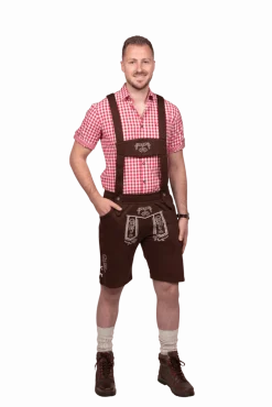 Lederhose Donkerbruin Heren Leer