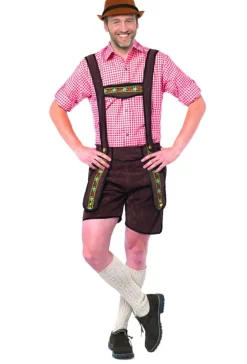 Lederhose Kort Donkerbruin
