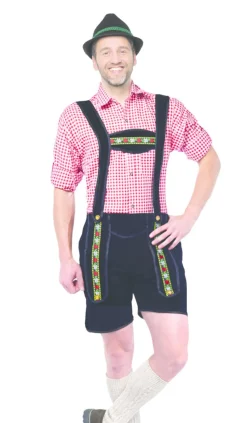 Lederhose Kort Zwart