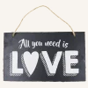 Leisteen Bordje All You Need Is Love 25cm