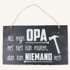 Leisteen Bordje Mijn Opa 25cm