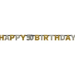 Letterslinger 50 Jaar Happy Birthday 210cm